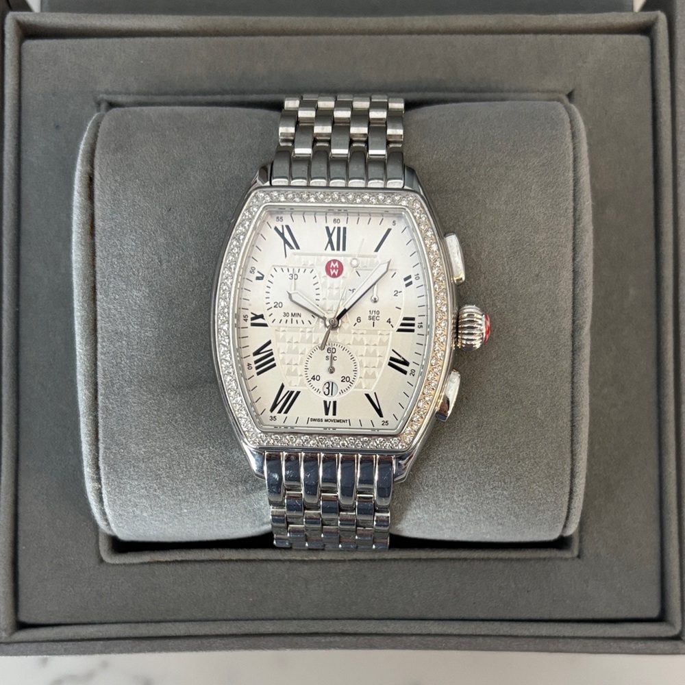 Michele Releve Chronograph Diamond Women's Watch MWW19A000001